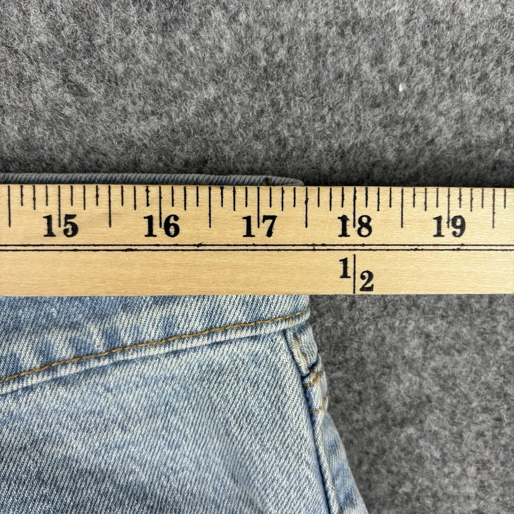 Levi's 505 Jeans Mens 34x34 Light Wash Straight Leg Faded Blue Denim‎ Classic